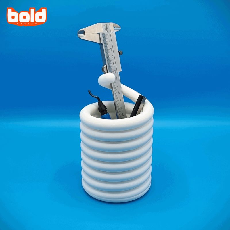 Pen holder helicoid