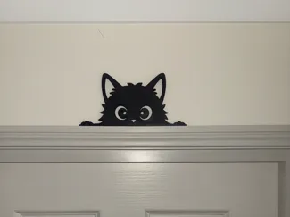 Cat Silhouette with cute feet