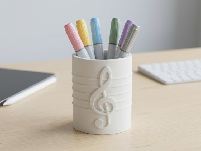 Treble Clef Pen Holder