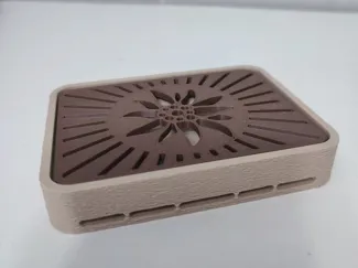 Porte-savon avec évacuation d’eau grille amovible