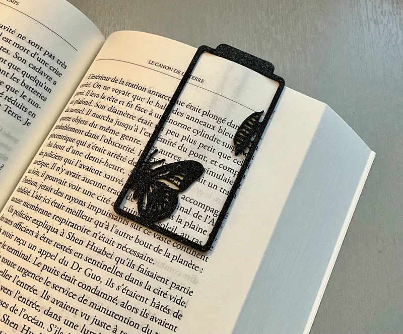 Butterfly and Caterpillar bookmark.
