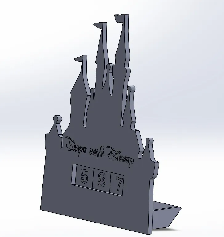 Days to Disney - Free 3D Print Model - MakerWorld