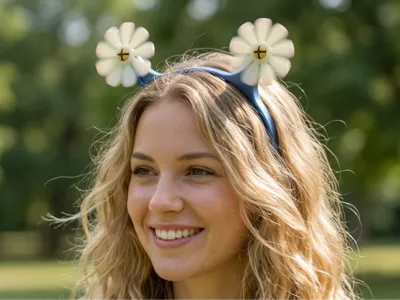 Daisy Propeller Headband - The Spinning Flower