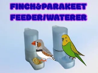 Finch & Parakeet Gravity Feeder/Waterer