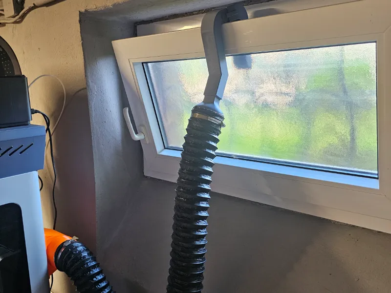 Abluftkanal für Kippfenster modular
