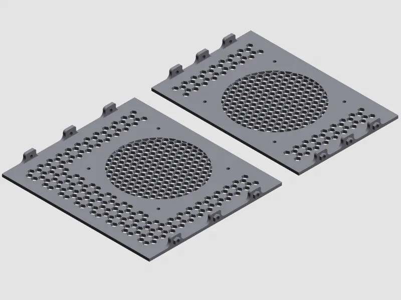 3D printable rack - 10 inch rack Topper