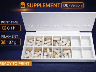 Supplements Organizer | AM / PM Pill Box |