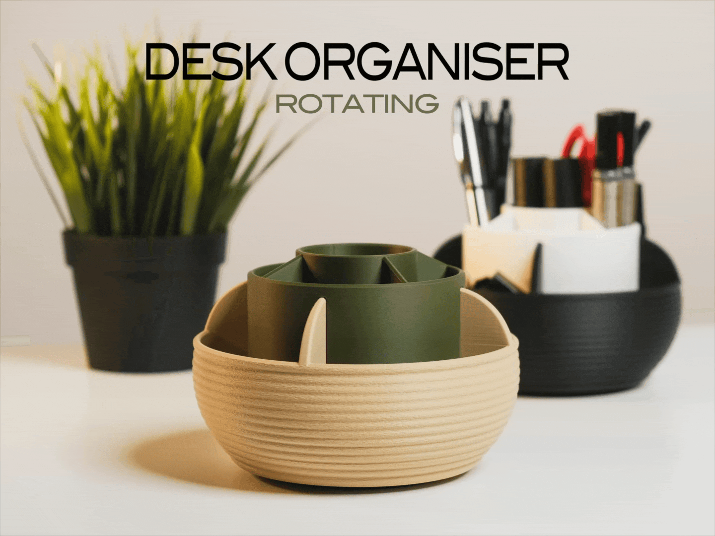 Desk Organiser Bowl - Rotating