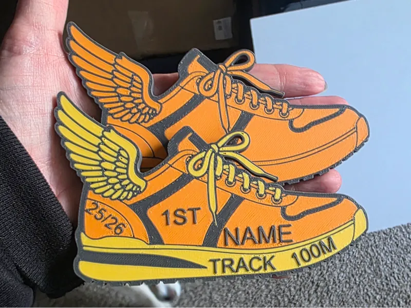 TRACK SHOE WITH WING