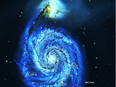 Whirlpool galaxy lithophane