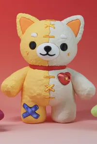 甜心小柴犬完全拆件摆件版23CM