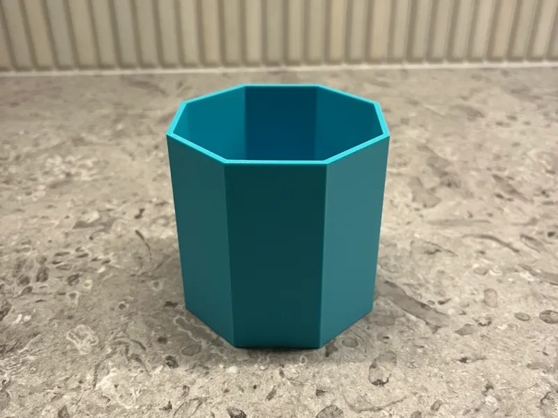 Octagonal jar