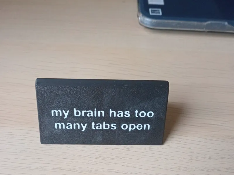 Funny desk sign