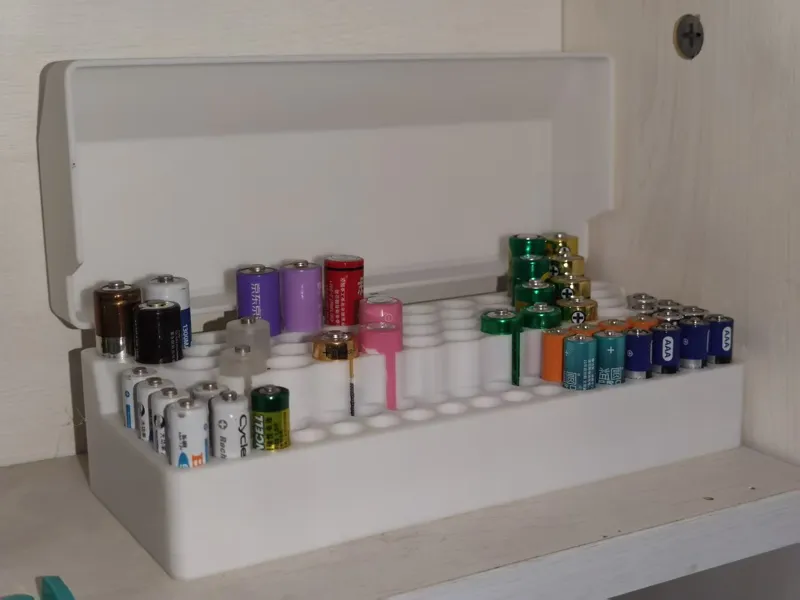 5号电池7号电池收纳盒
