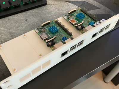 3x raspberry pi shelf 1U 10" rack