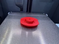 Red warning plug with drain