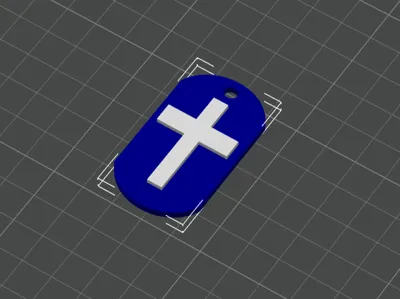 Cross dog tag VERSION TWO!