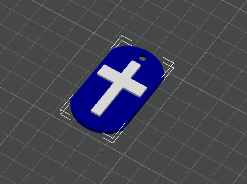 Cross dog tag VERSION TWO!