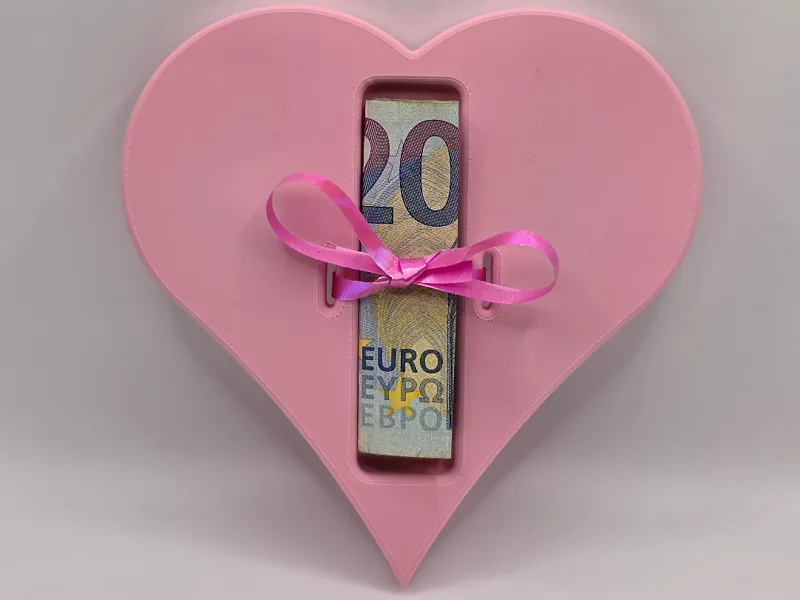 Herz Geschenkhalter minimalistisch