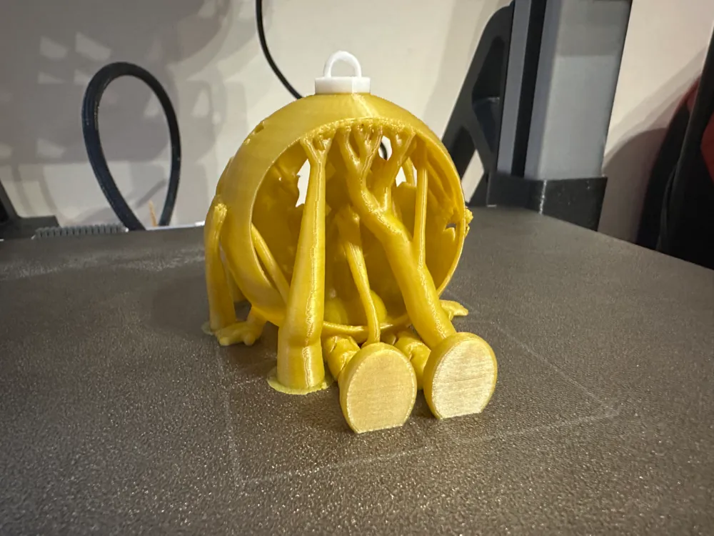 Christmas Angel in Bauble - Free 3D Print Model - MakerWorld