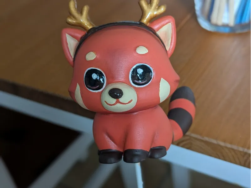 Roter Panda Winter