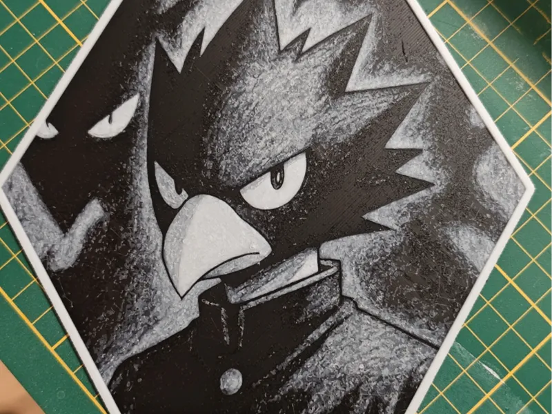 Fumikage Tokoyami déco hexagone