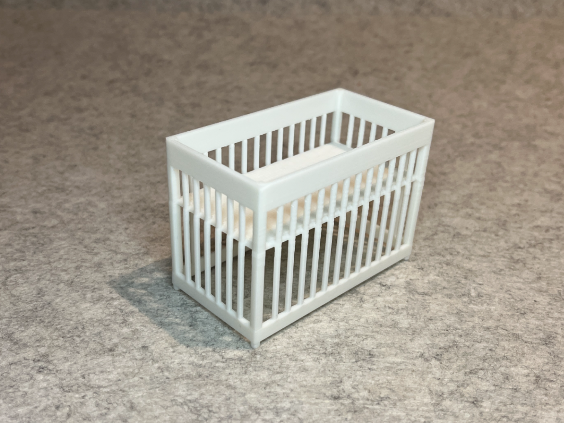 Dollhouse bed baby crib miniature house