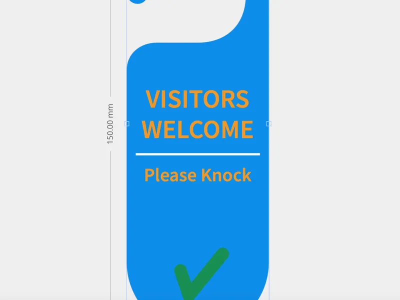please knock sign