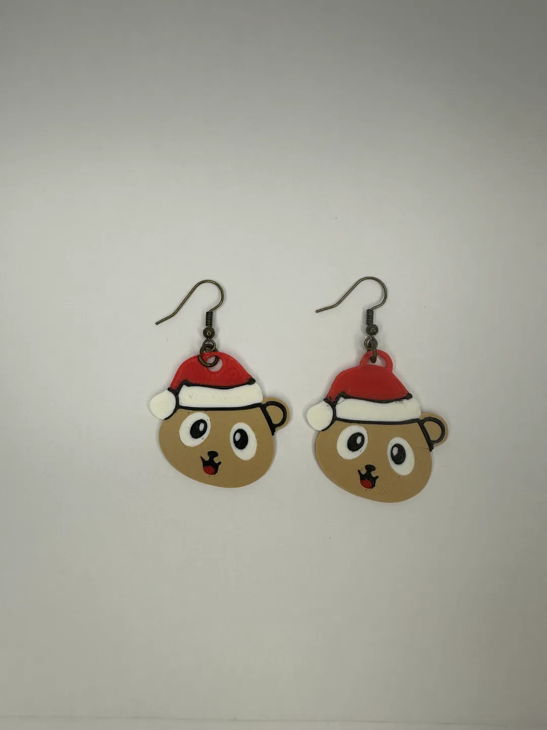 Cute Christmas Bear Earring view 3