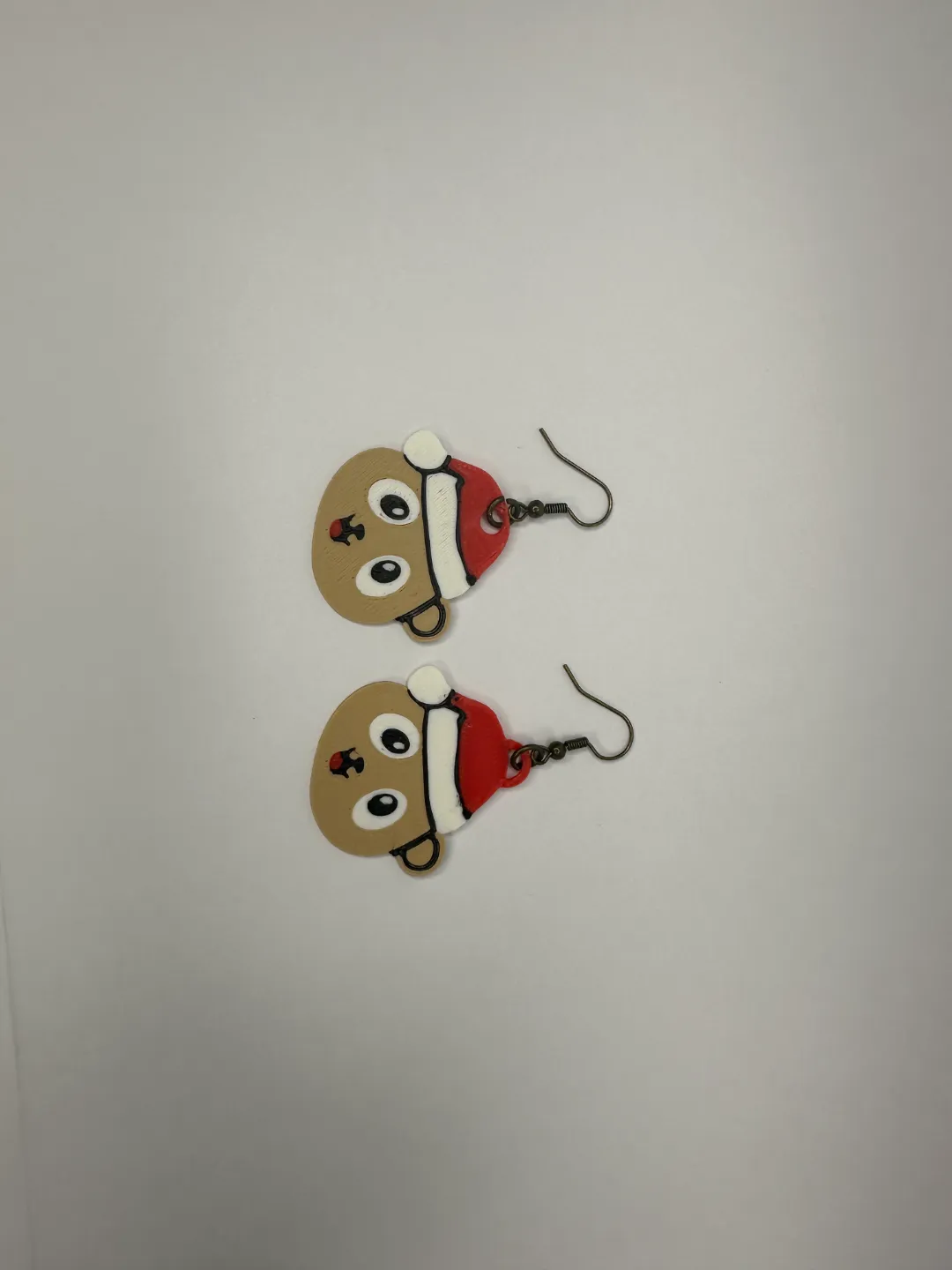 Cute Christmas Bear Earring view 2