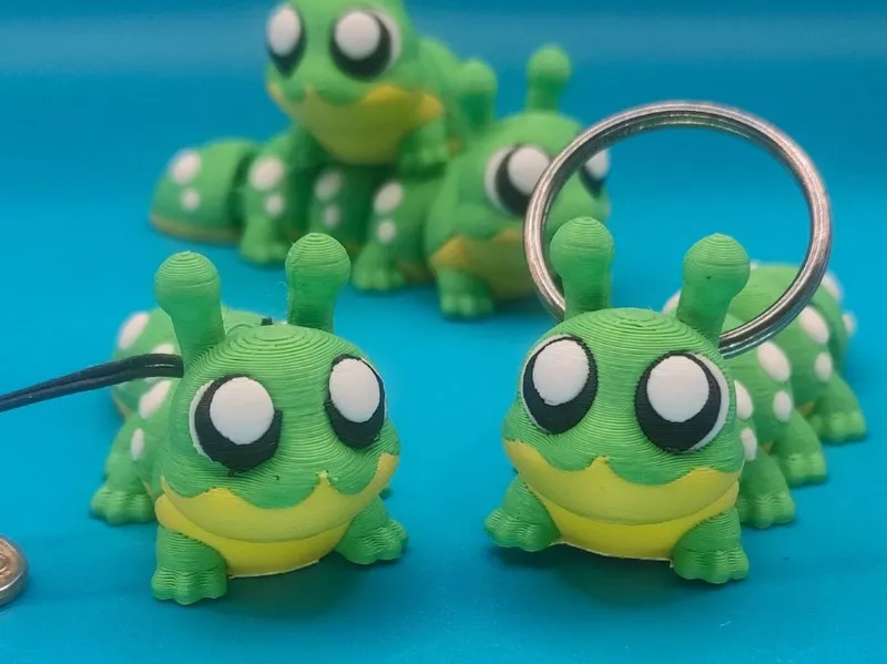Cute Flexi Caterpillar-Print In Place-No support