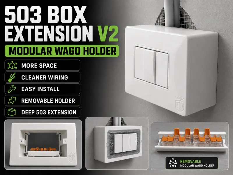 503 Box Extension V2 – Modular WAGO Holder