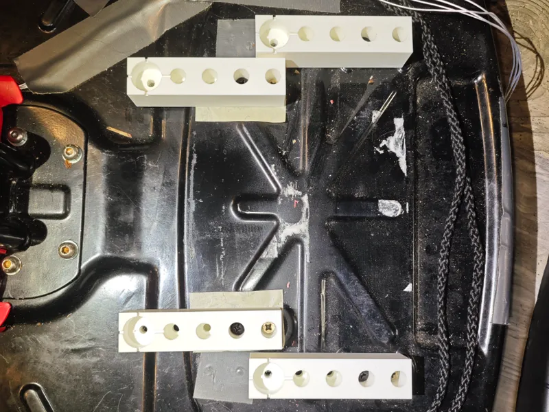Crazy Cart Seat mounting hole relocation adapter