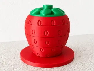 Strawberry Stacking Toy | Montessori Learning Toy