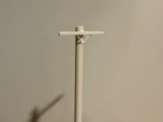 HO Scale 1 Cross Arm Telephone Pole