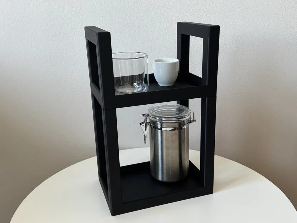 Stackable Modular Shelf (24x16 cm) | 2–3+ Levels - Free 3D Print Model ...