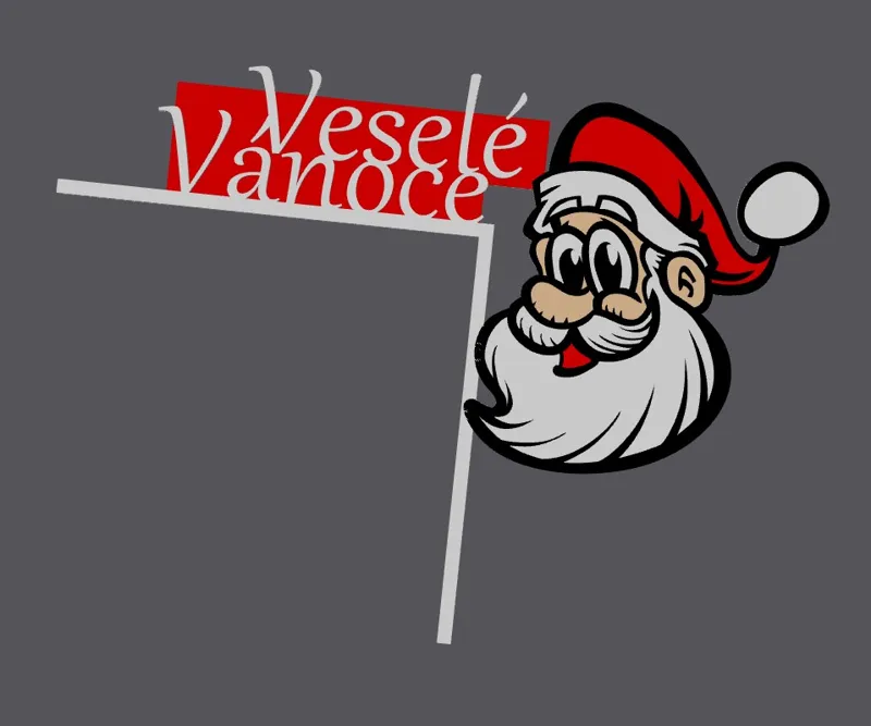 Santa Christmas Door