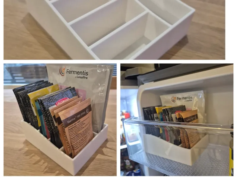 Home brew yeast organizer