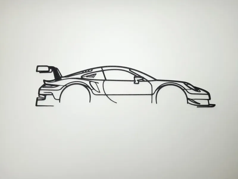 Porsche 911 RSR Silhouette
