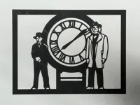 Silhouette Retour vers le Futur - décoration murale — photo 3
