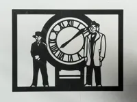 Silhouette Retour vers le Futur - décoration murale — photo 2