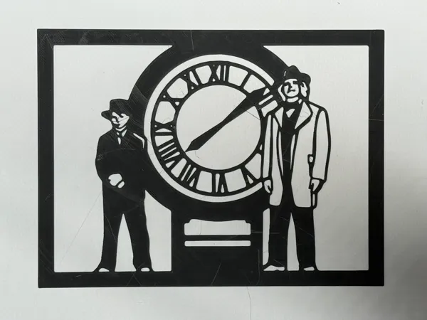 Silhouette Retour vers le Futur - décoration murale