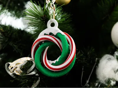Linked Mobius Christmas Ornament