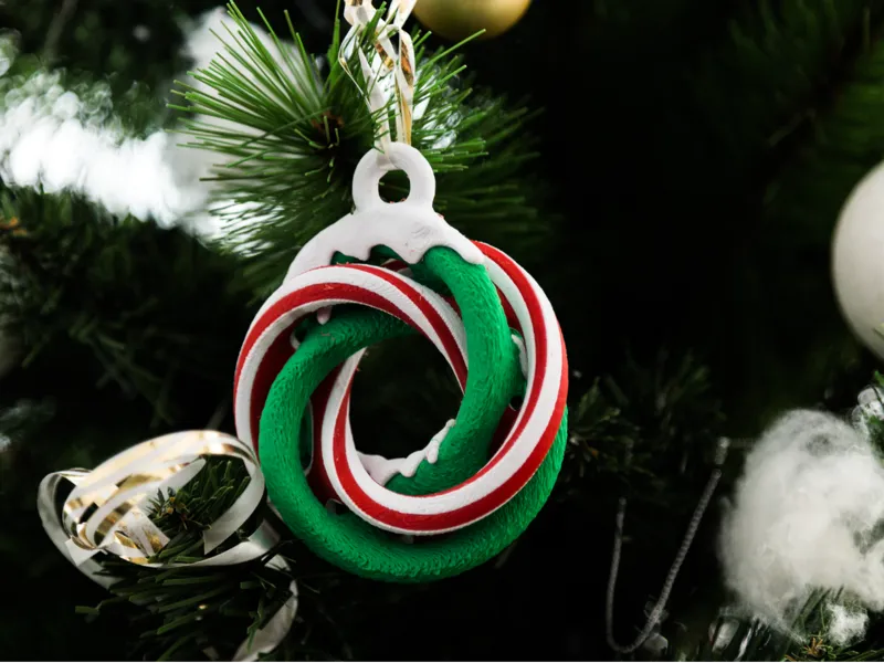 Linked Mobius Christmas Ornament