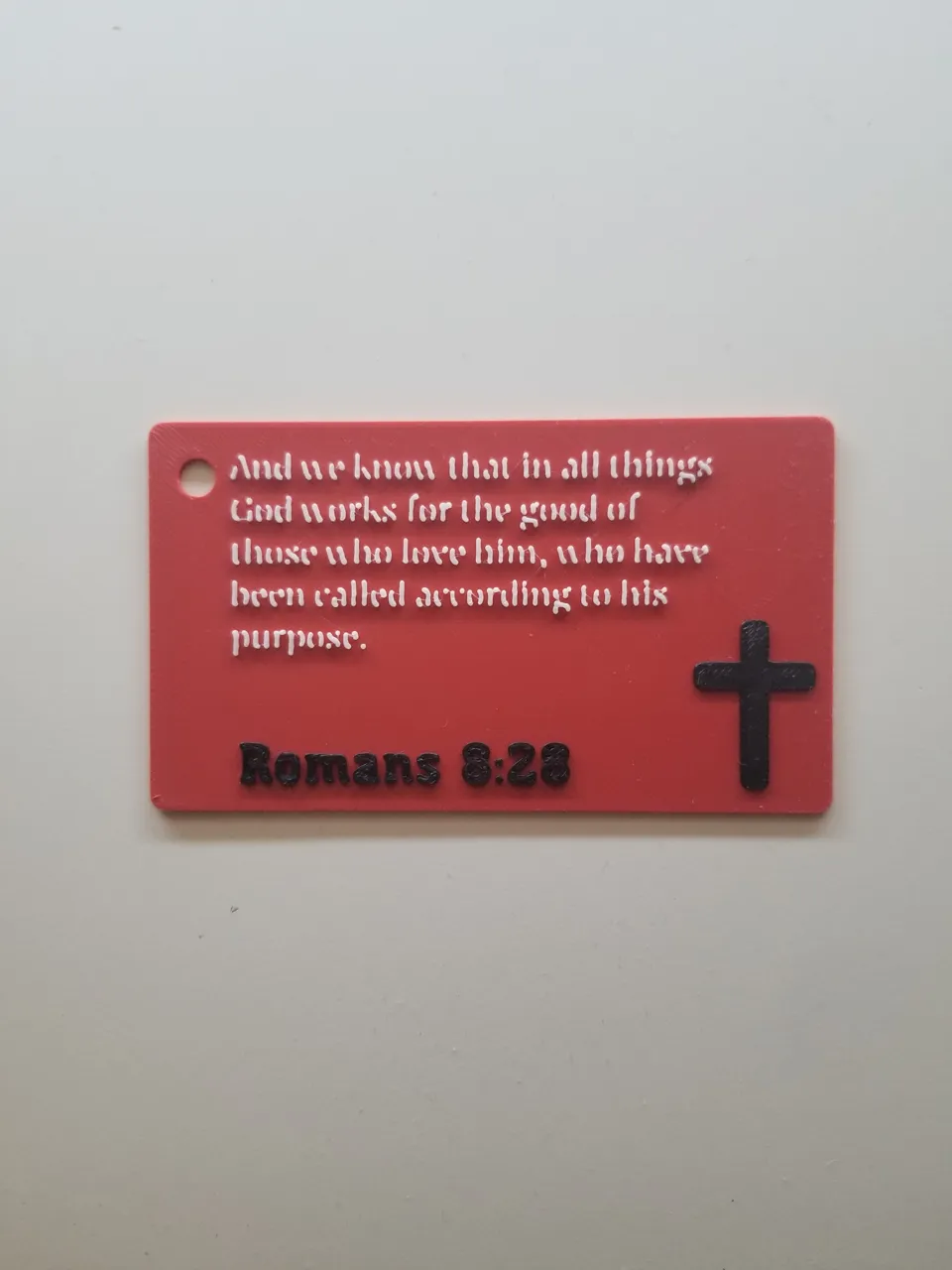 Bible Verse Keychain (Comment Bible Verse) view 2