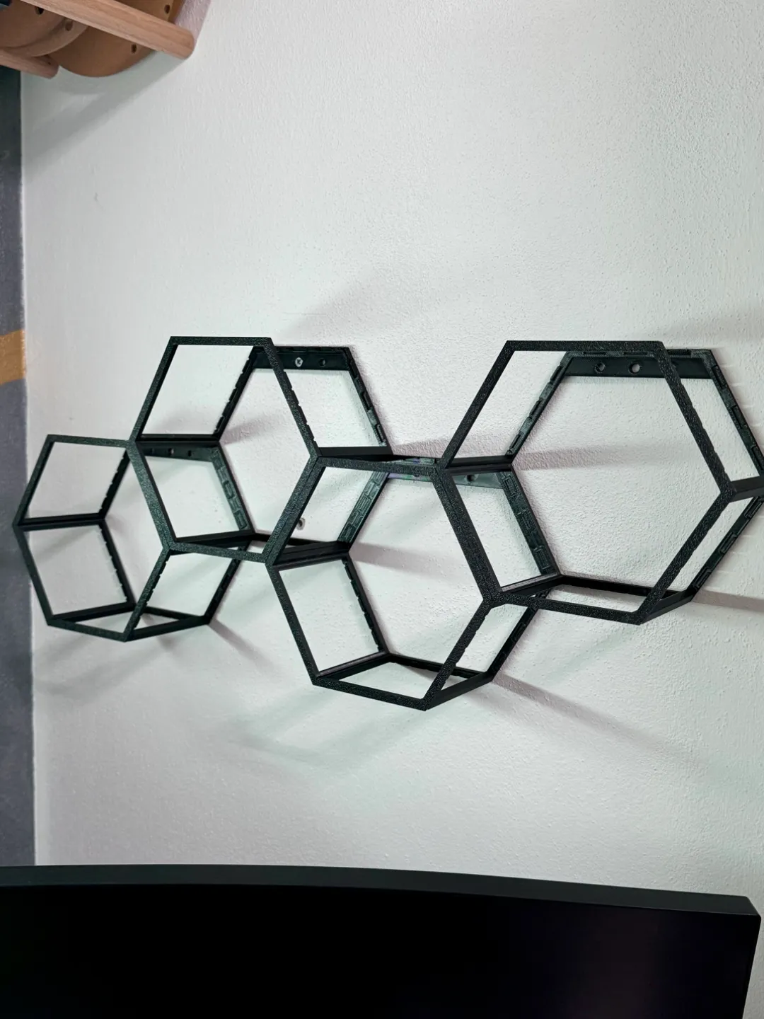 Hexagonal modular shelves 15 cm view 4
