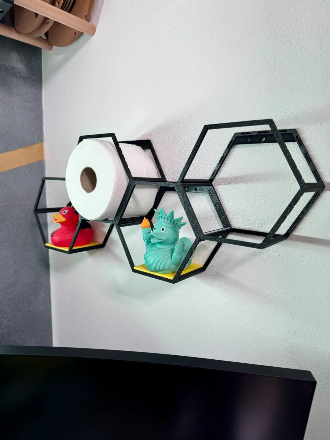 Hexagonal modular shelves 15 cm view 3