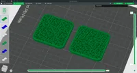 Hilbert curve pattern
