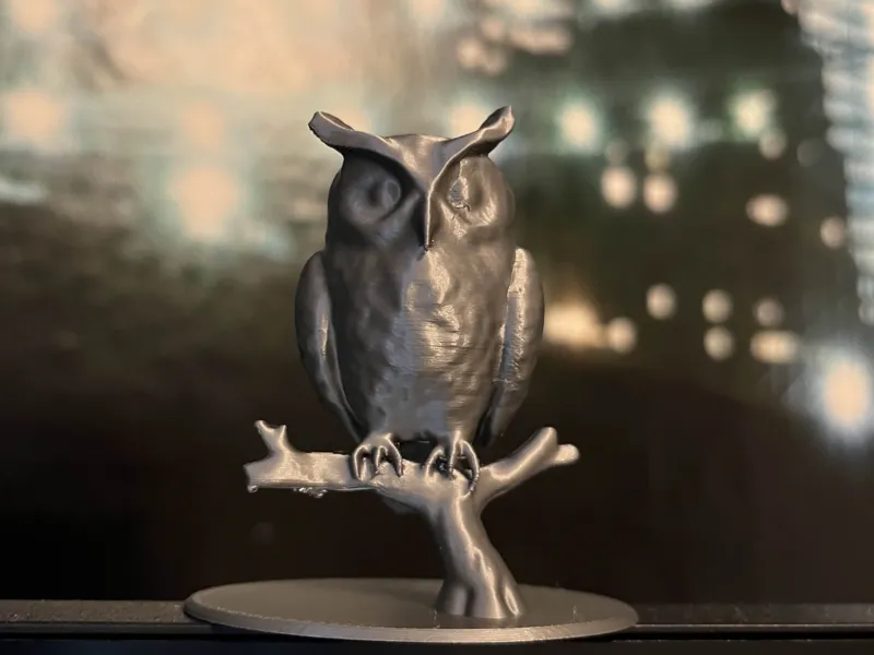 Owl sitting on a branch