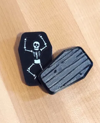 Coffin Slider (with Skeleton) Magnet Fidget Toy